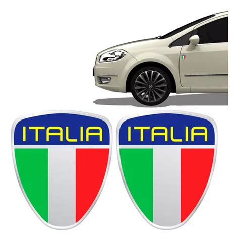 Adesivo Escudo It Lia Par De Emblema Porta Fiat Punto Bravo Mercadolivre