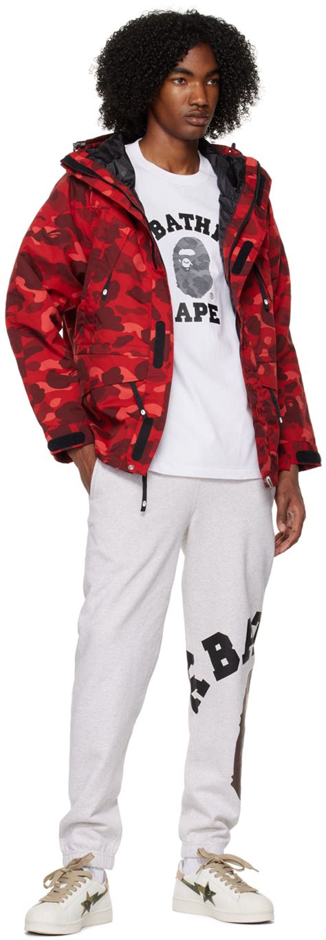 Bape Red Camo Snowboard Jacket A Bathing Ape