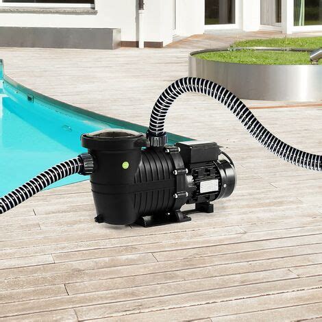 AREBOS Pompe de Filtration pour Piscine 15 000l h Filtre à Sable 800W