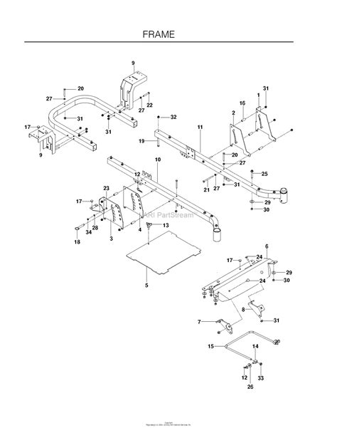 Husqvarna Rz4623 966764501 2011 03 Parts Diagram For Frame