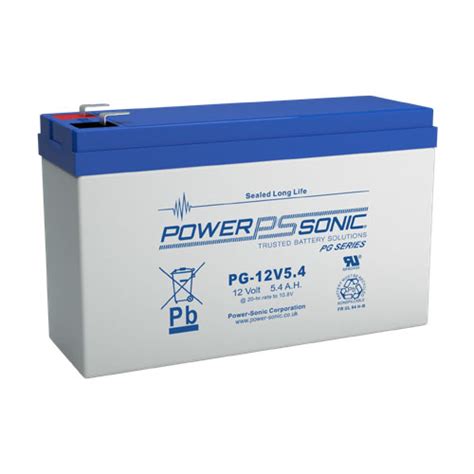 Power Sonic PG 12V5 4 12 Volt 5 4 Ah SLA AGM VRLA