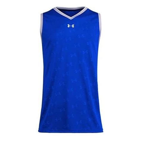 Under Armour Logo Basketball Jersey 'Blue White' 21500102-400 - KICKS CREW