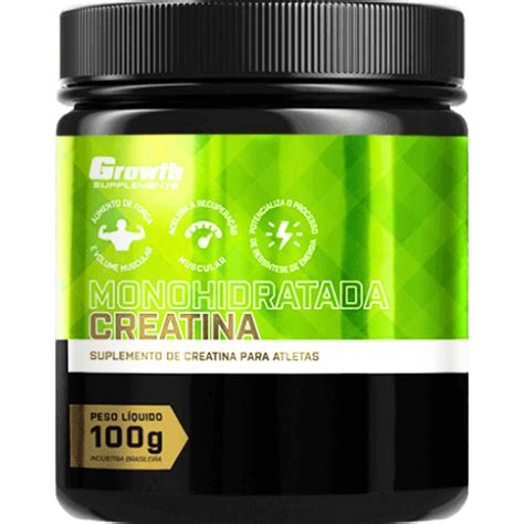 CREATINA MONOHIDRATADA POTE 100G GROWTH ORIGINAL Shopee Brasil