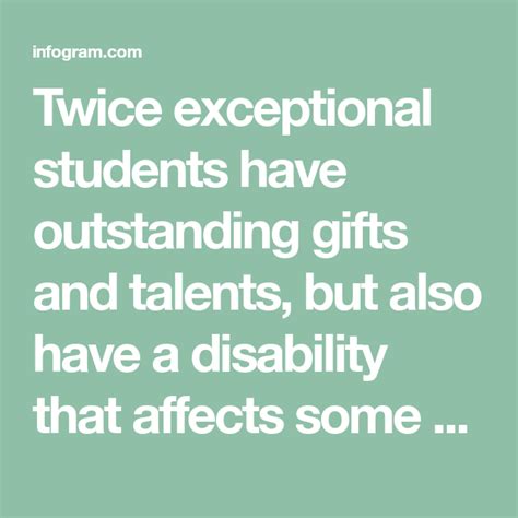 Twice Exceptional Students Have Outstanding Ts And Talents But Also