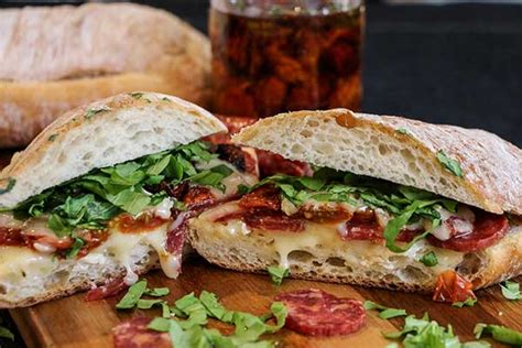 Spicy Salami and Roasted Tomato Sandwich - Grill Recipes - Grillseeker