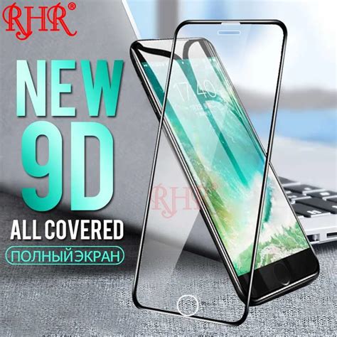 Rhr 9d Full Cover Edge Tempered Glass For Iphone 6 6s 7 8 Plus X