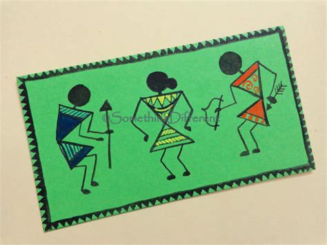 Warli Painting Greeting Card Greeting Cards Indian Art Greetings