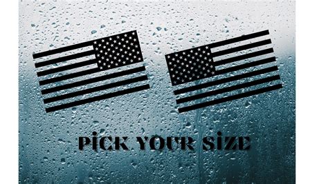 USA American Flag Car Vinyl Cut Decals ANY COLOR - Etsy