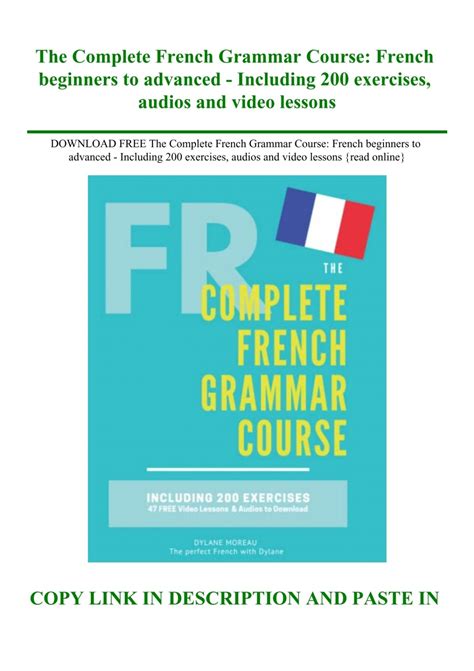 Download Free The Complete French Grammar Course French Beginners To Advanced Including 200