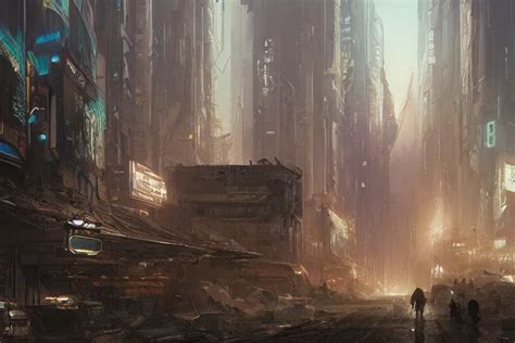 Cyberpunk Post Apocalyptic City Landscapewestern Stable Diffusion