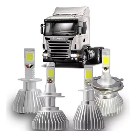 Kit Led Lampadas Mercedes Scania V H H H H Parcelamento Sem Juros