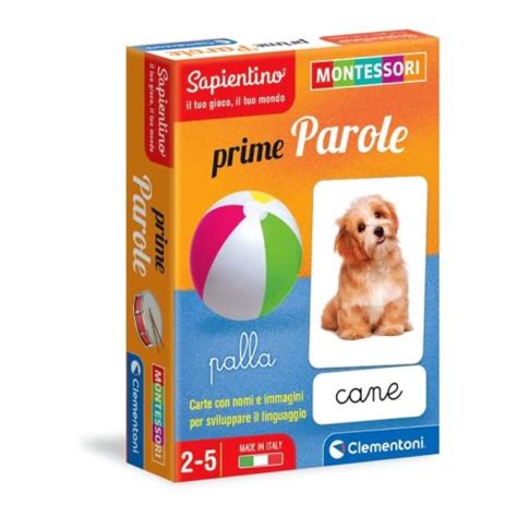 Clementoni Gioco Sapientino Montessori Cane Prime Parole Farmacie