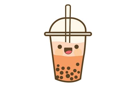 Kawaii Boba Happy Graphic By Nebula Design · Creative Fabrica