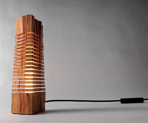 Minimal Illuminated Wood Lamp Wood Lamps Illumination Art Lamp