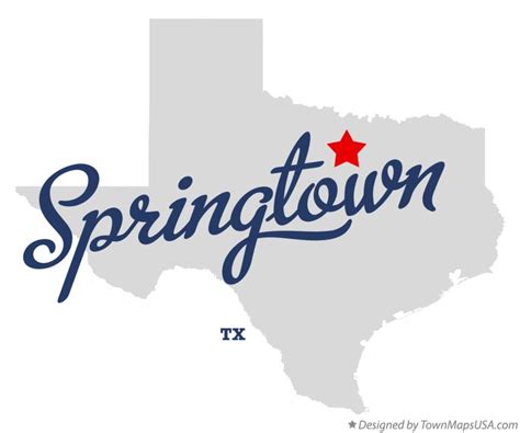 Map of Springtown, TX, Texas