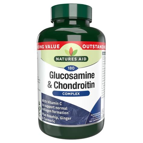 Natures Aid Glucosamine And Chondroitin Complex With Vit C Rosehip