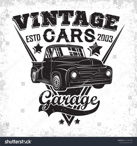 Hot Rod Garage Logo Design Emblem Stock Vector (Royalty Free ...