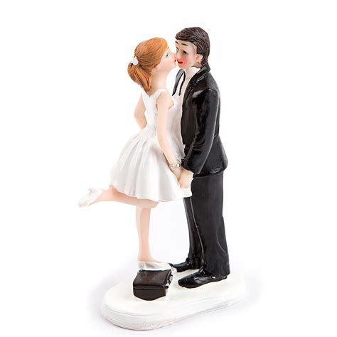 Better Line Funny Decorative Cake Toppers Bride Carrying The Groom