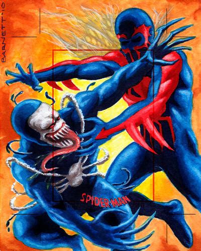 Spider Man 2099 Vs Venom 2099 By Artguynj On Deviantart