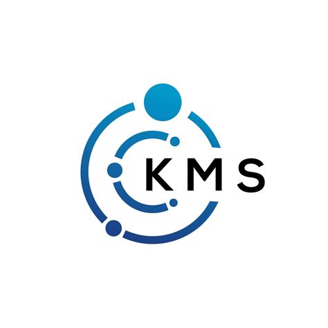 KMS letter technology logo design on white background. KMS creative ...