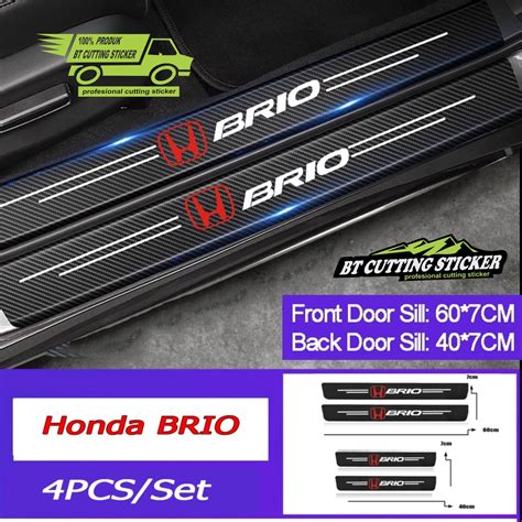 Jual 4 Pecs Sticker Carbon 3D Stiker Pelindung Pintu Bagasi Mobil Honda