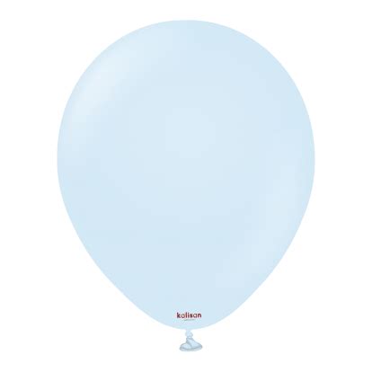 Balons Macaron Baby Blue 30 Cm Kalisan Partyinbox Lv