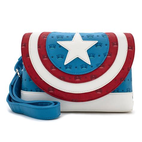 Marvel Captain America Crossbody Bag By Loungefly Walmart