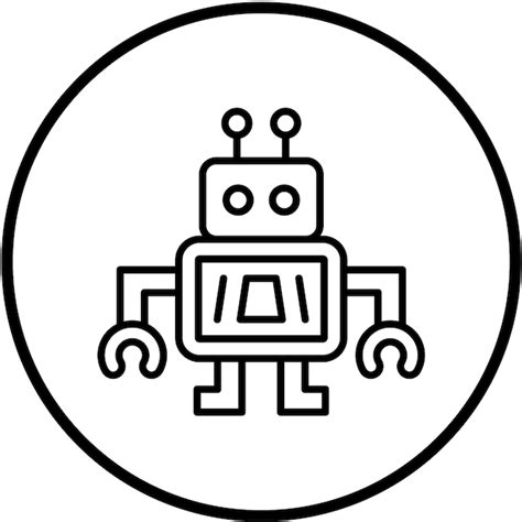 Premium Vector Vector Design Nano Robot Icon Style