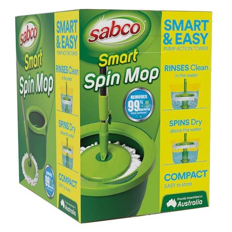 Buy Sabco Smart Compact 130cm Spin Mop W Bucket Floorsurface Cleaner