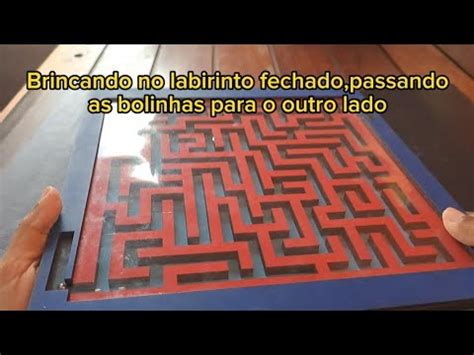 Brinquedo Educativo Labirinto Fechado Bolinhas YouTube