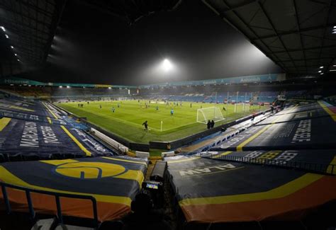 Leeds United Elland Road Lights On As Transfer Deadline Ticks Closer