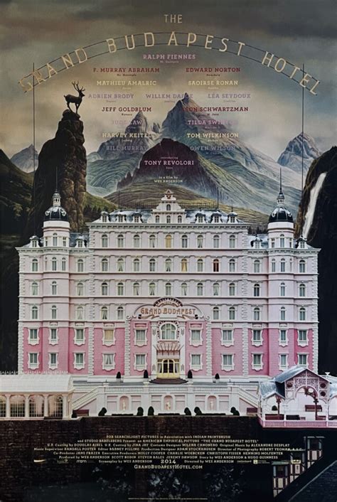 The Grand Budapest Hotel Movie Poster Original Poster