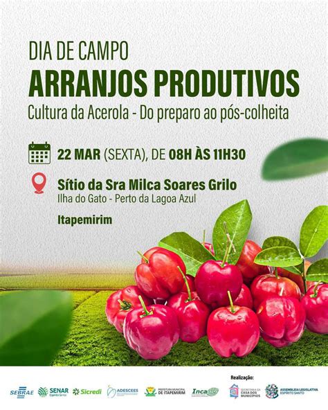 Prefeitura Municipal De Itapemirim Arranjos Produtivos Dia De Campo