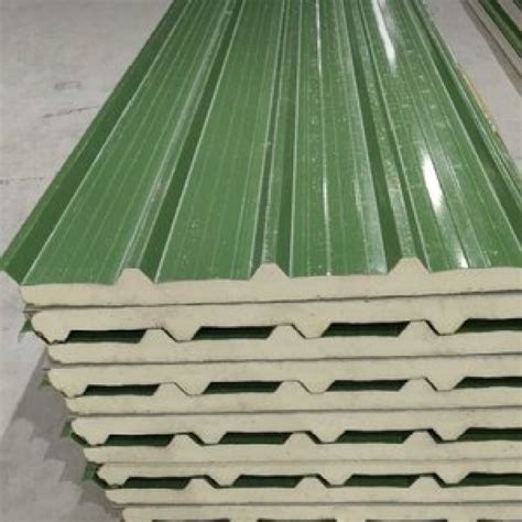 Galvanised Green Sandwich Puf Panel Roofing Sheet At 950 00 In Ahmedabad