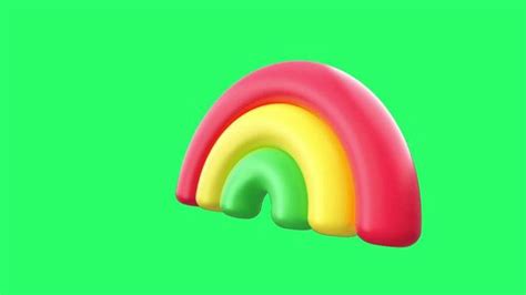 rainbow animation stock video footage