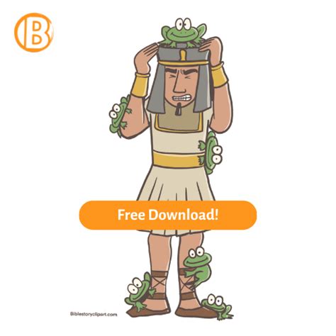 The 10 plagues of Egypt - Frogs - Bible Story Clipart