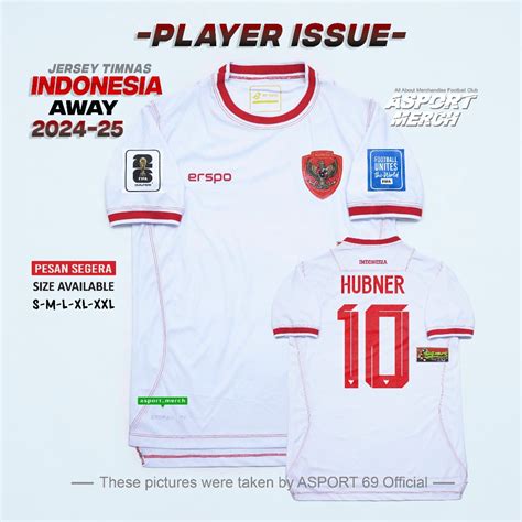 Jual JERSEY INDONESIA AWAY ERSPO PLAYER ISSUE JERSEY BOLA TIMNAS