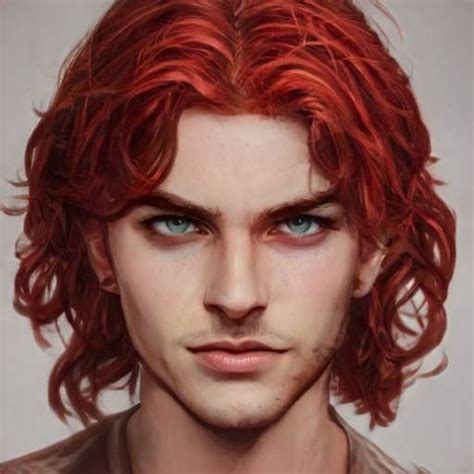 Red Hair Blue Eyes Red Hair Men Short Red Hair Bright Red Hair Wolf Character Character