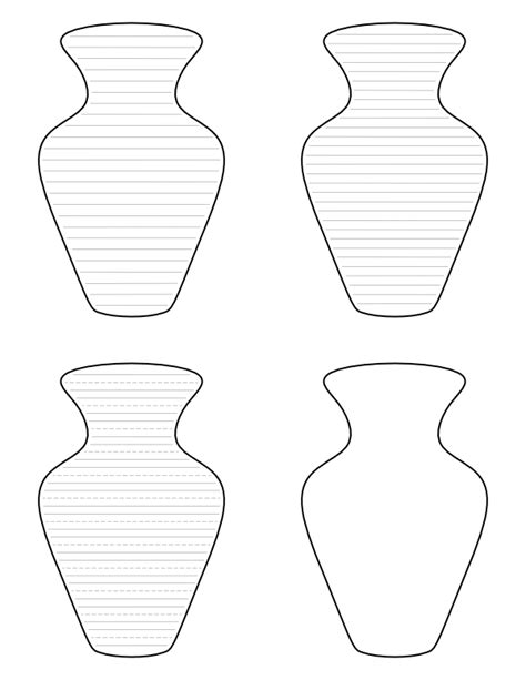 Printable Vase Outline