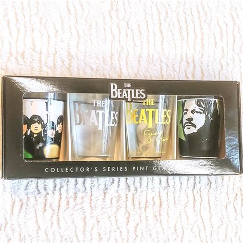 The Beatles Dining Nwtthe Beatles 4 Drinking Glasses Poshmark