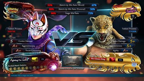 Tekken 7 Mr Wolverine Kunimitsu Vs Jaguars Vice King Rank Match