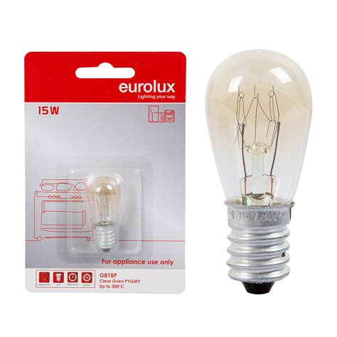 Eurolux Oven Lamp Pygmy E14 15w Single Pack Blister LIVESTAINABLE