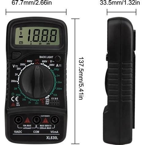 XL830 Dijital Multimetre 1999 Ac dc Gerilim Akım Direnç Test Fiyatı