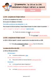 complément du verbe COD COI COS CM1 Exercice évaluation révision