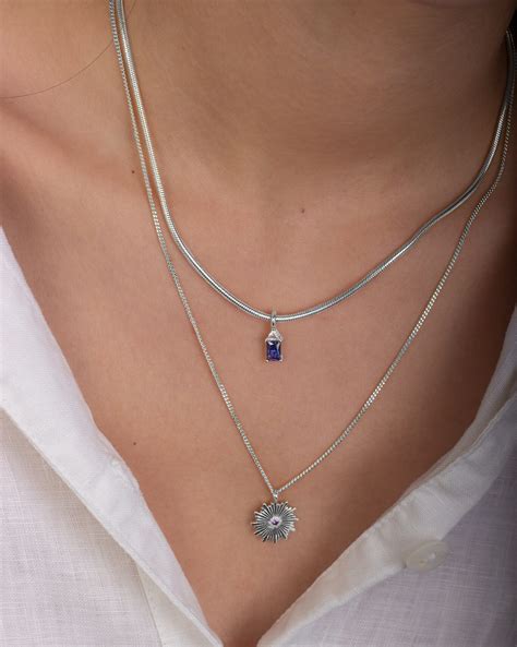 Sky Blue Necklace Foundas Jewelry