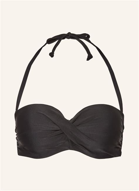 Hot Stuff B Gel Bikini Top In Schwarz