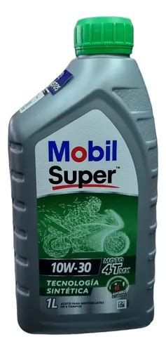 Aceite Mobil Super Sintetico 4t 10w 30 Tapa Verde 1 L