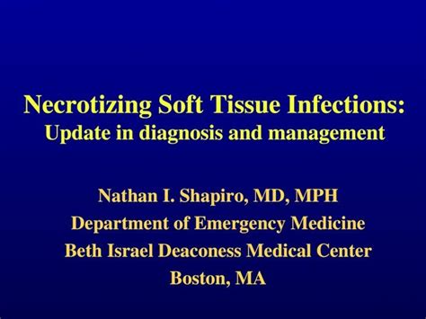 Ppt Necrotizing Soft Tissue Infections Update In Diagnosis And