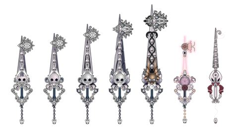 All of my Hollow Knight Keyblade designs in one picture! Which one do ...