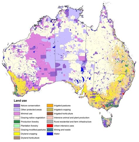 A Map Showing Land Use In Australia